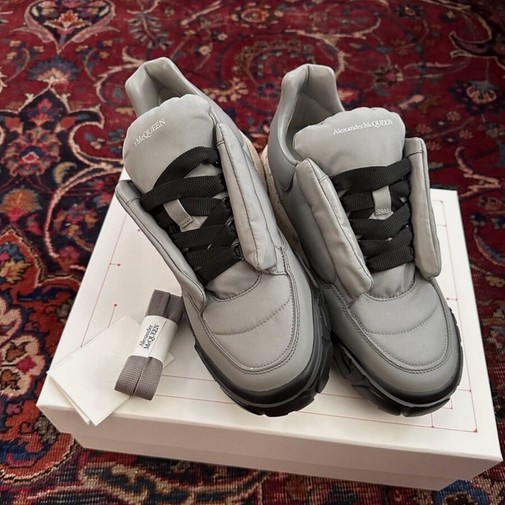 Alexander McQueen size 11 oversized puffy court sneakers